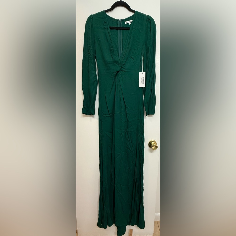 Reformation Emerald Green Dress